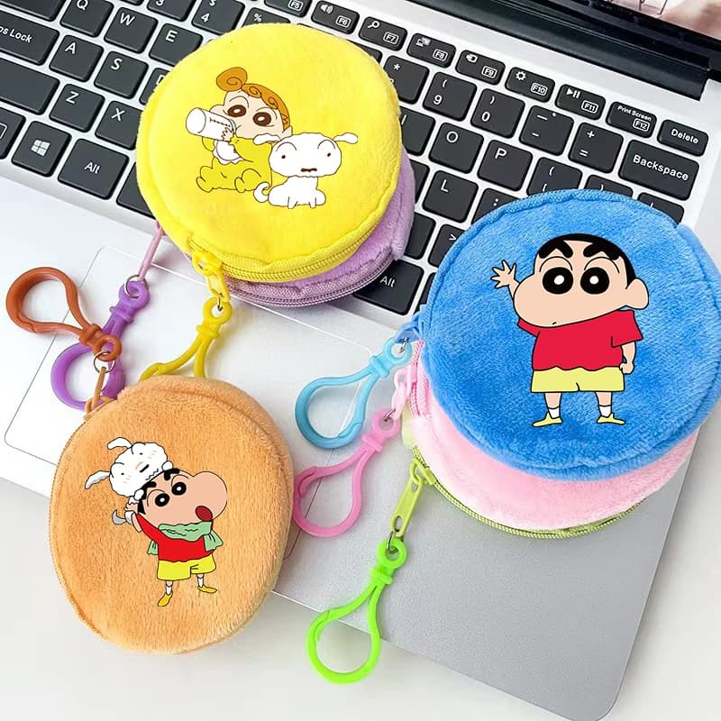 Portamonete con Personaggio di Crayon Shin-chan, Portafoglio Anime Cartoon per Ragazzi e Ragazze, Mini Pochette Carina e Creativa, Custodia per Auricolari, Regalo Trendy 2026