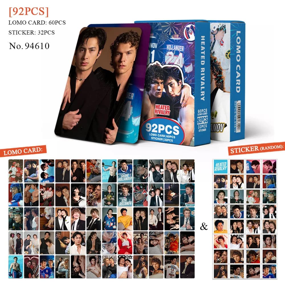 92PCS LOMO Card Set TV Heated Series Rivalry Photo Cards for Sticker Book Scrapbooking Collection Gift Ice Hockey Theme