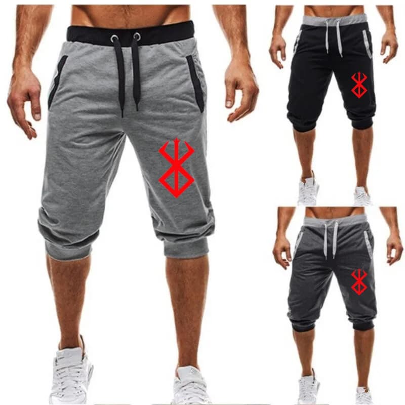 2024 Nuovi pantaloni sportivi transfrontalieri da uomo pantaloncini da jogging casual da uomo pantaloni fitness elastici pantaloni corti M-4XL da uomo