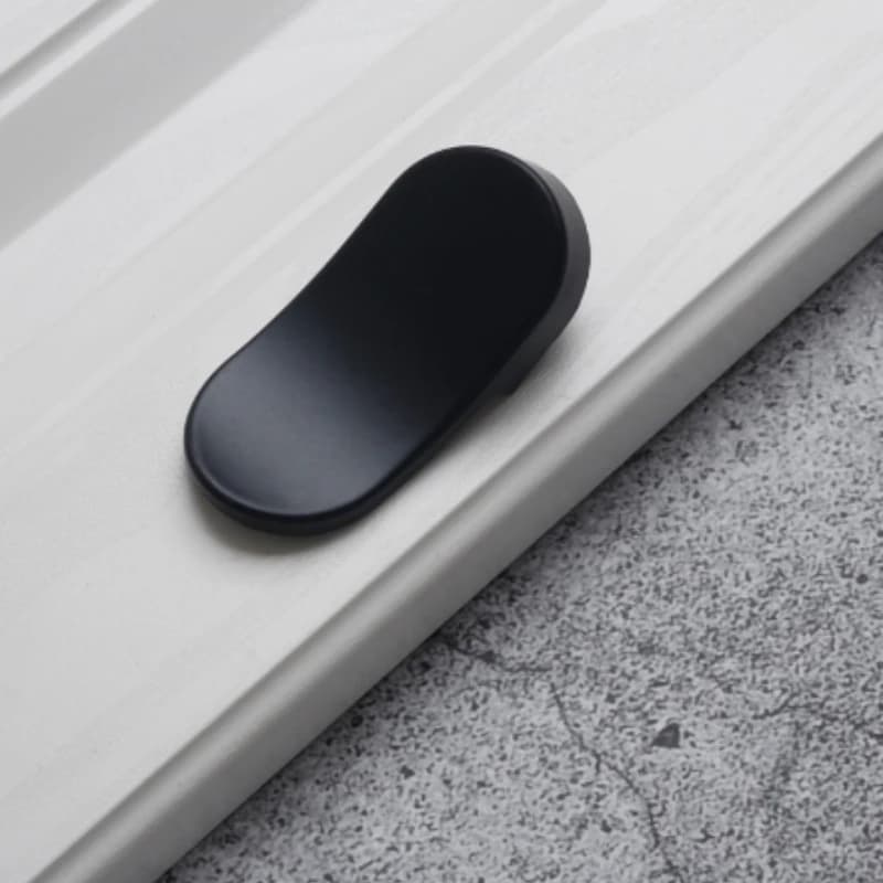 2pcs black blacSmart Cabinet Drawer Handle, Minimalist Luxury Furniture Pull Handle for Nightstand, Wardrobe & Office Furniture