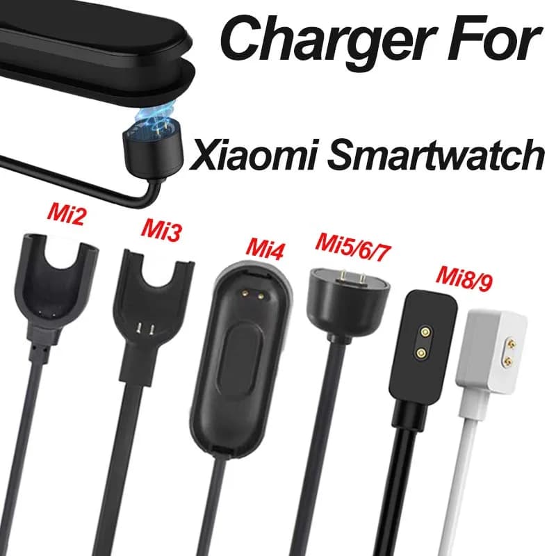 Per cavo caricabatterie smartwatch Xiaomi, cinturino universale xiaomi 2/3/4/5, Xiaomi Band 9/9 Pro/8/Redmi watch 5 Active/Redmi Watch 2 Lite
