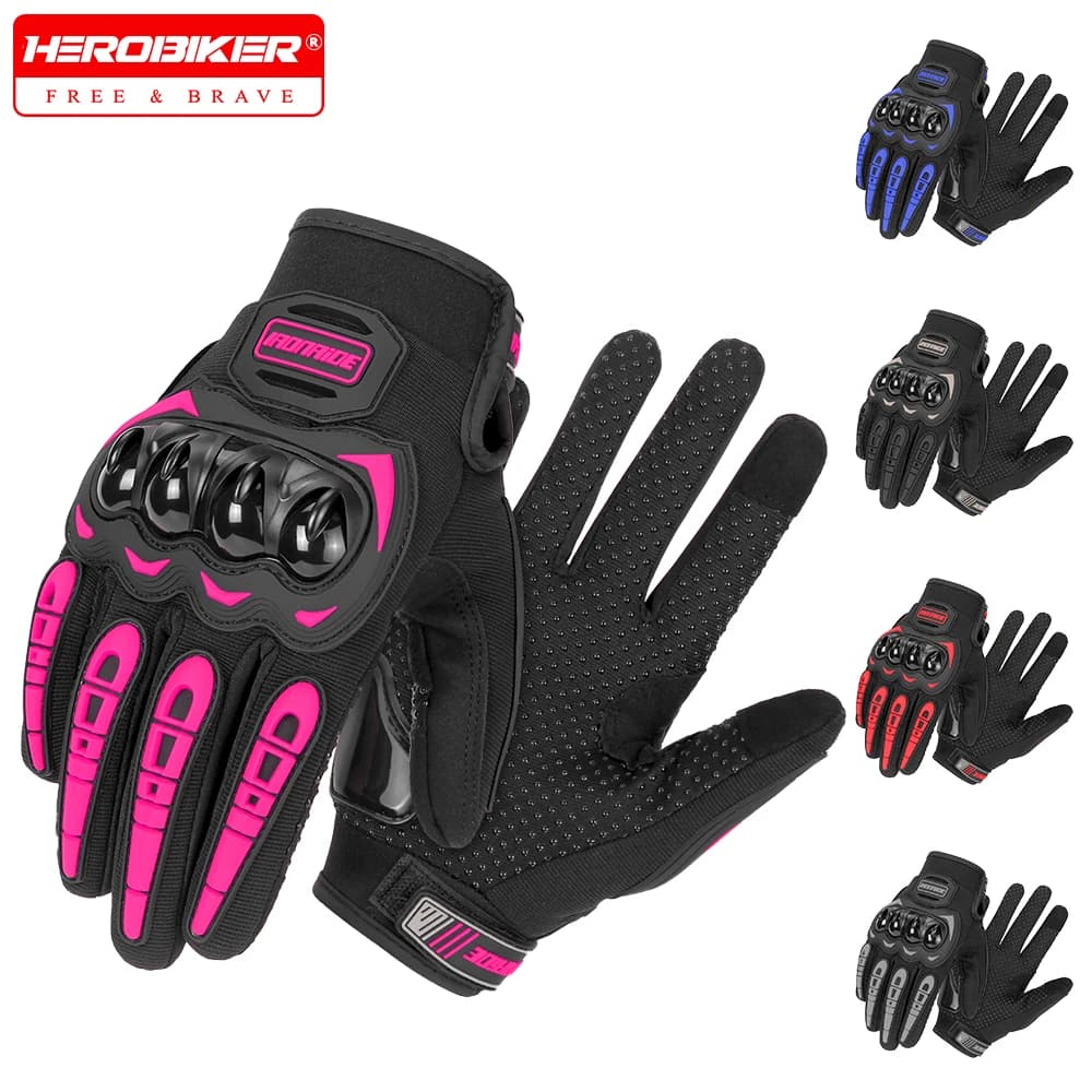 Guanti da moto Guanti da moto traspiranti quattro stagioni Uomo Donna Guanti da motocross touch screen Guanti da ciclismo touch screen