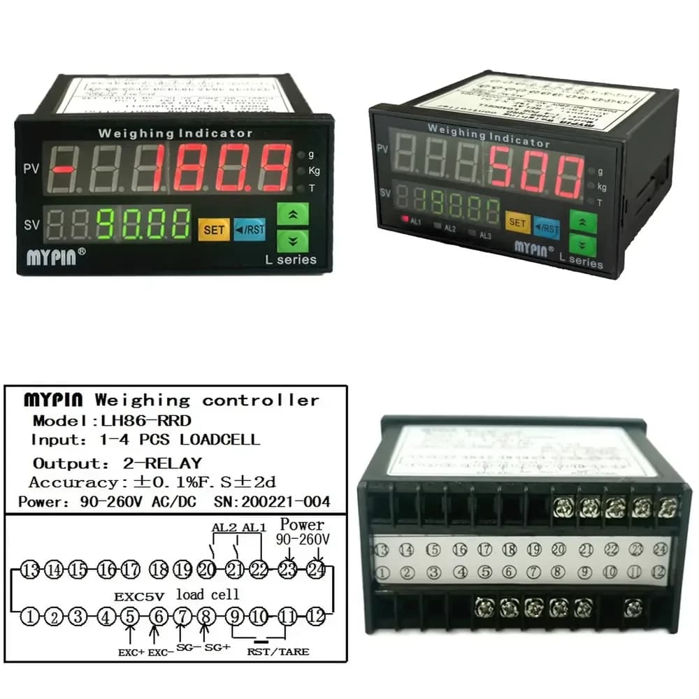 2026 6 Digit LED Weighing Controller for Luggage Scales Digital Display Weight Controller Portable Handheld Scale Controller