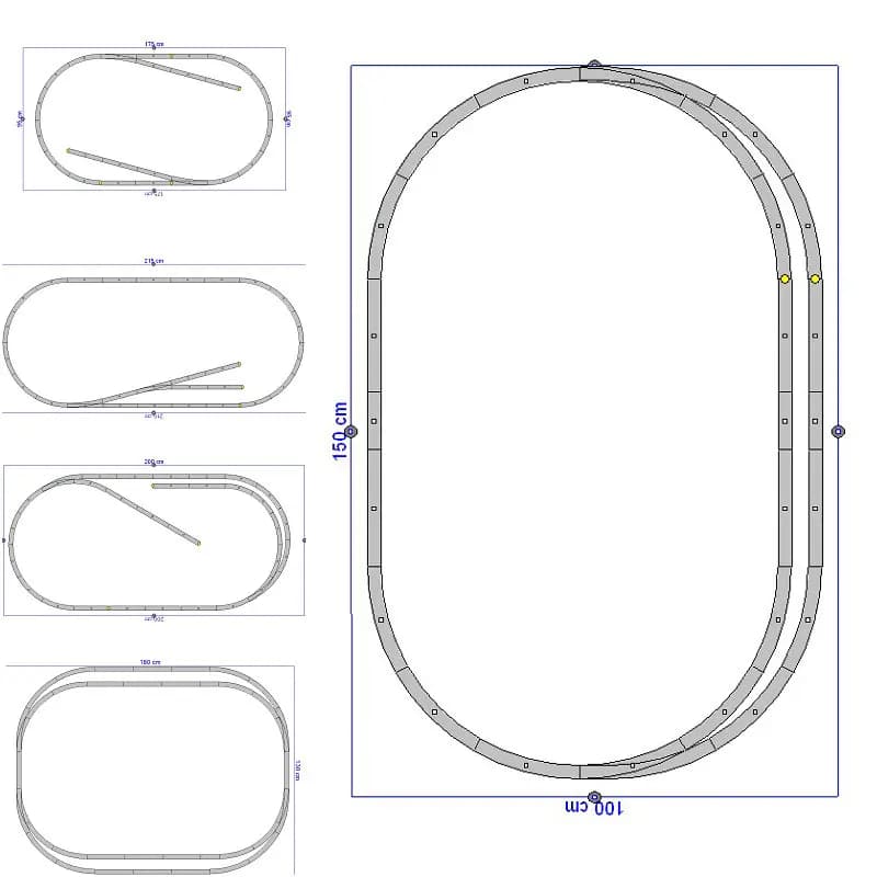 PIKO HO Set di binari in scala 1/87 Varie opzioni disponibili Perfetto per principianti Accessori per treni Giocattolo per ragazzi Regalo