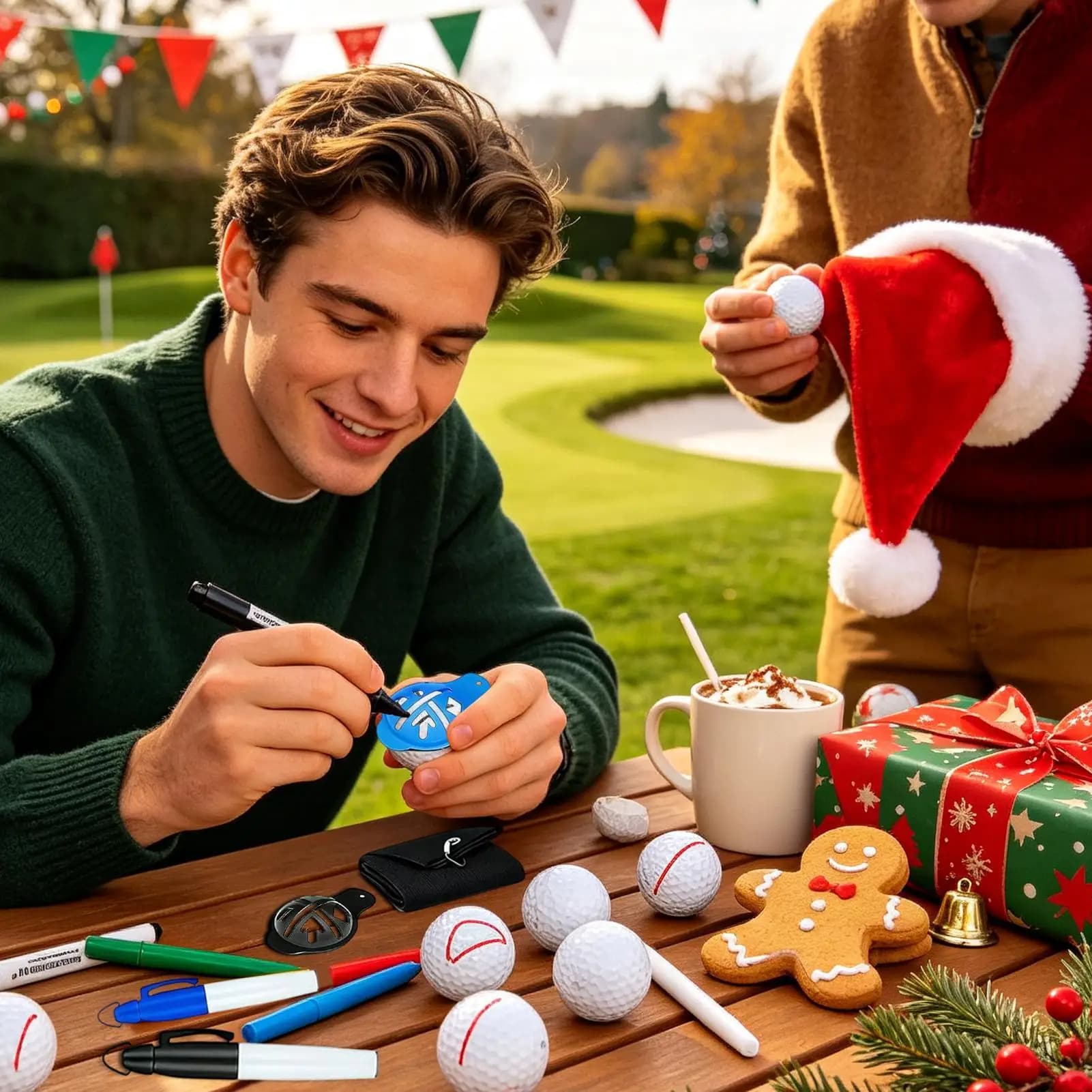 Calendar Advent Golf Balls Tees Markers Divot Repair Tool 24-Day Calendar Advent For Holiday Party Home Celebration Festival