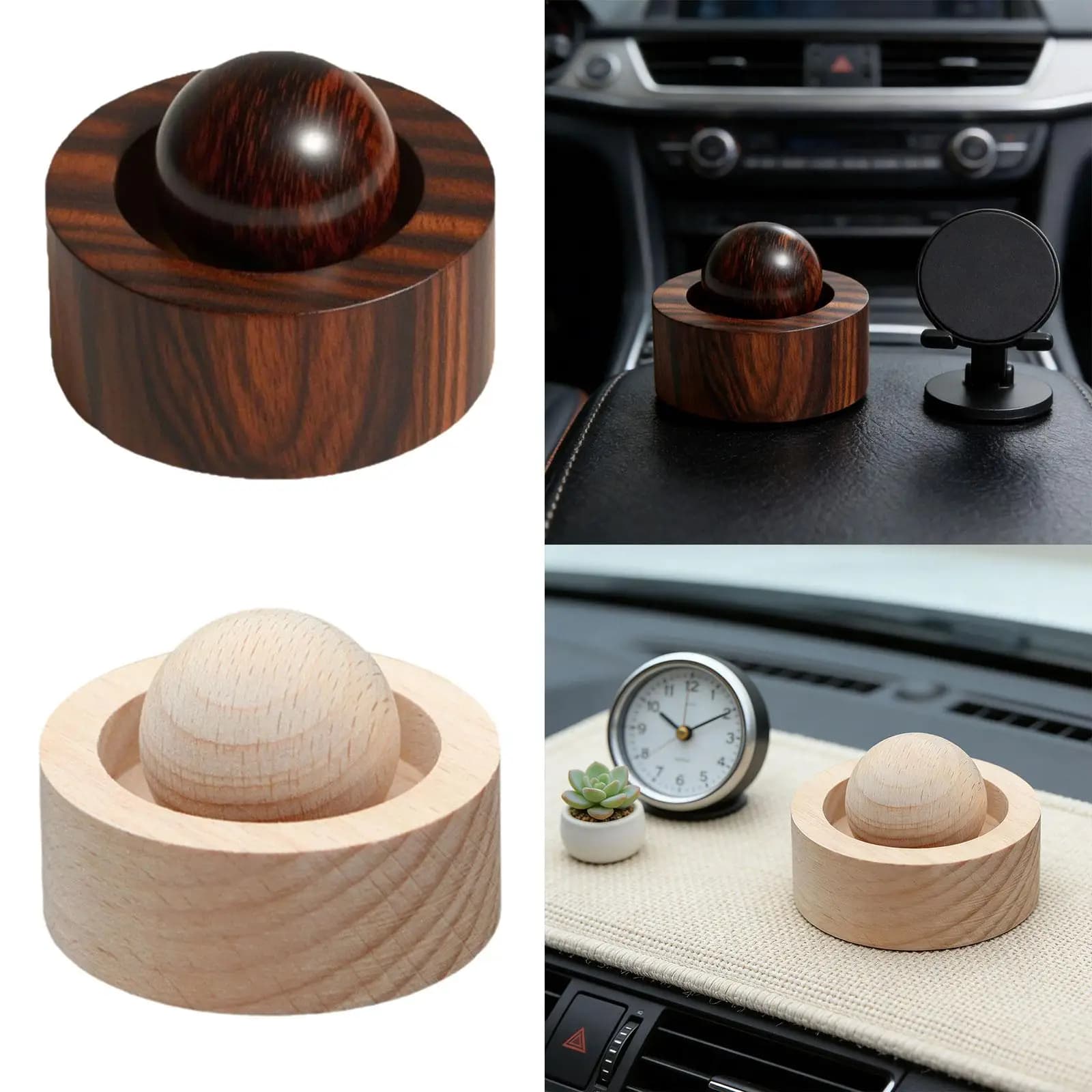 Diffusore di oli essenziali Diffusore di oli Dispersione di fragranze in legno Sfera rotonda Aroma Fragranza per la decorazione del soggiorno dell'auto
