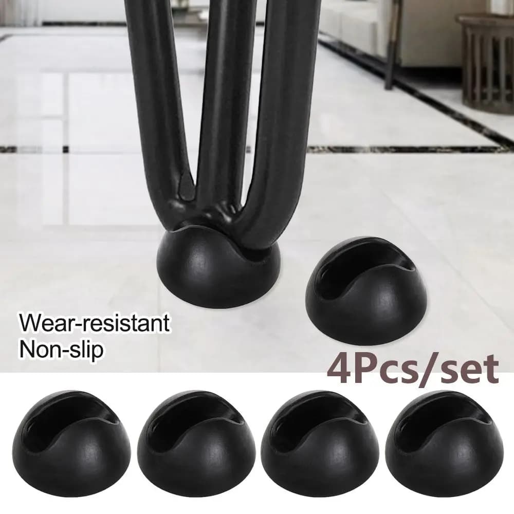 4 pz/set coprisedili per gambe per sedie imbottiture per tavoli coprisedili per mobili coprisedili per sedie da tavolo protezione per pavimenti per forcine Pad protettivo per punte