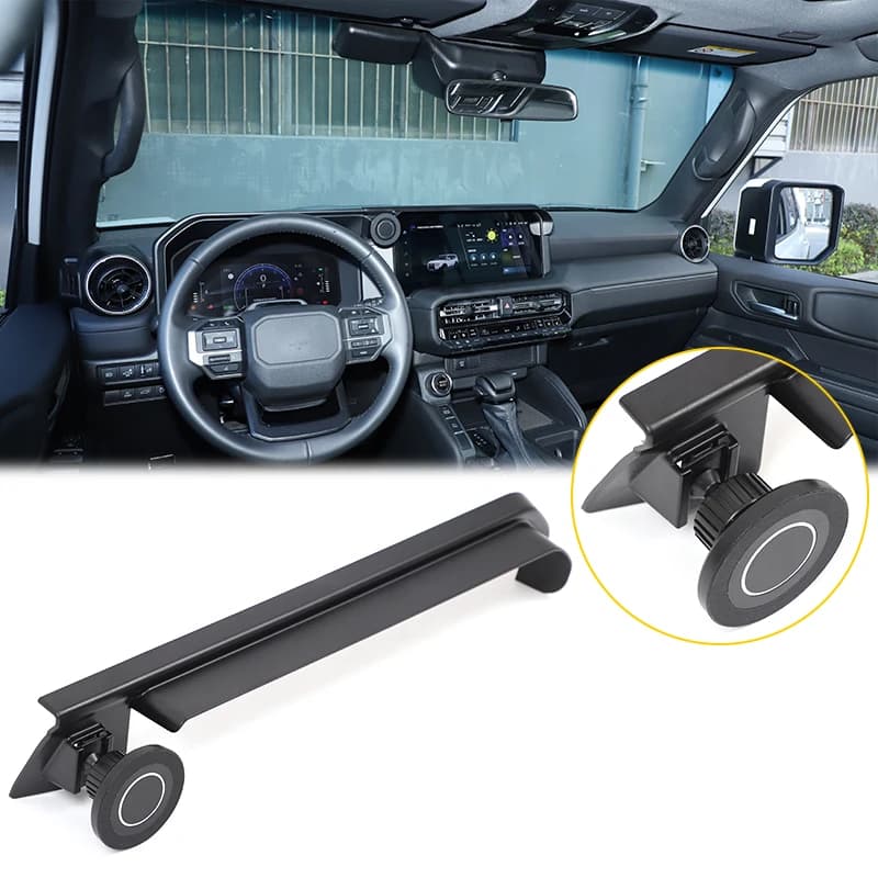 For Toyota Land Cruiser 250 Prado 2024 2025 Car GPS Screen Sun Shade Visor With Mobile Phone Holder Bracket Stand Accessories