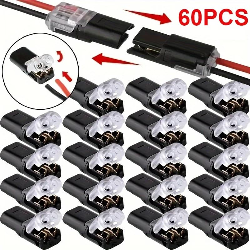 1/2/3 Pin Waterproof Automotive Electrical Connector Strip Terminal Car Wire Cable Connection Sealed Dustproof Wire Auto Wiring