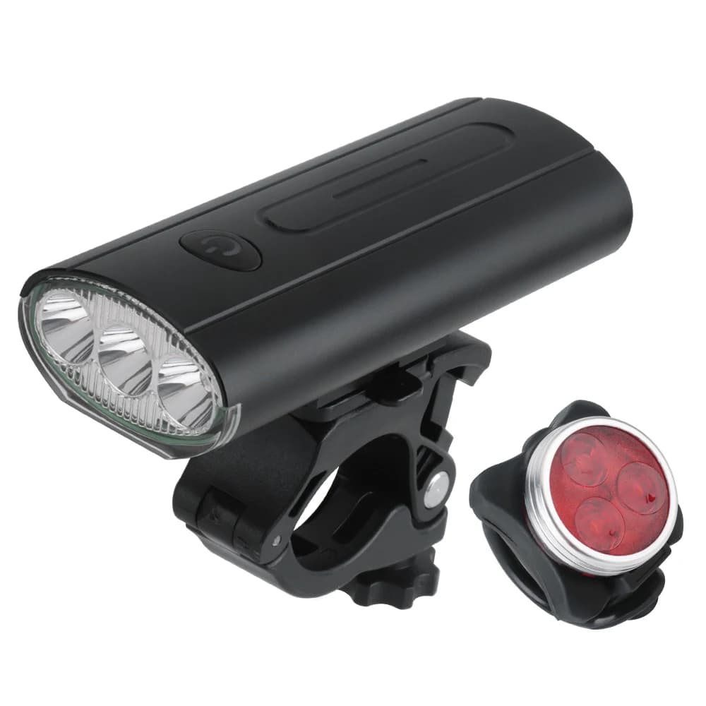 USB Rechargeable Bike Light Set LED Cycling Accessories Easy To Fit Bike Light Super Bright Bike Headlight 1