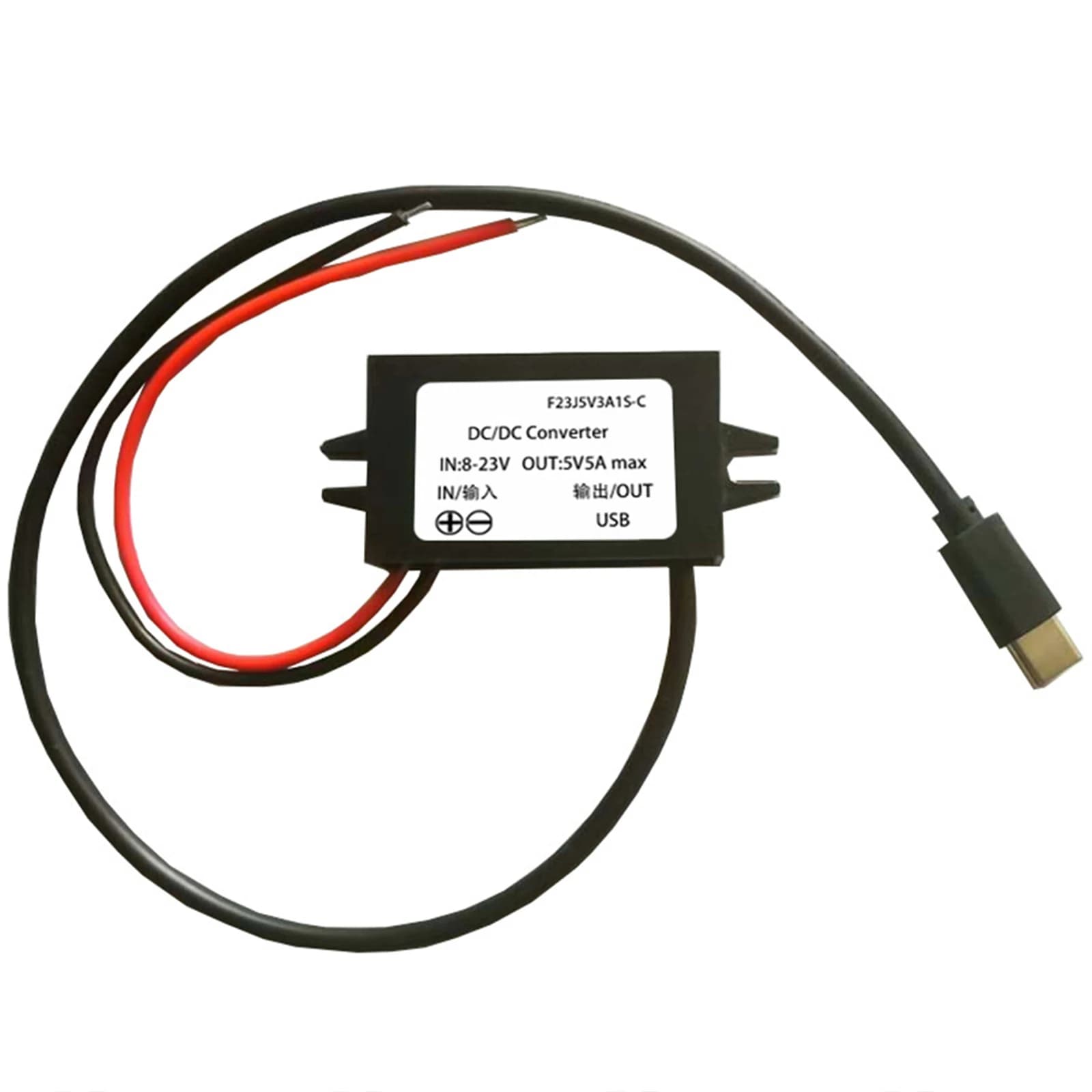 1pc 12V/24V a 5V USB C Step Down Converter 5A 25W DC Converter Step-down Modulo Adattatore di Ricarica di Alimentazione per Auto Dash Cam