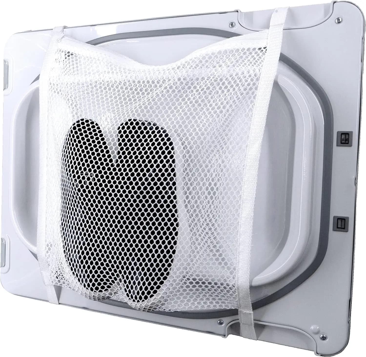 Elastic Belts, White, 15.5x15.5 Inches, 1 Piece for Silent Washing