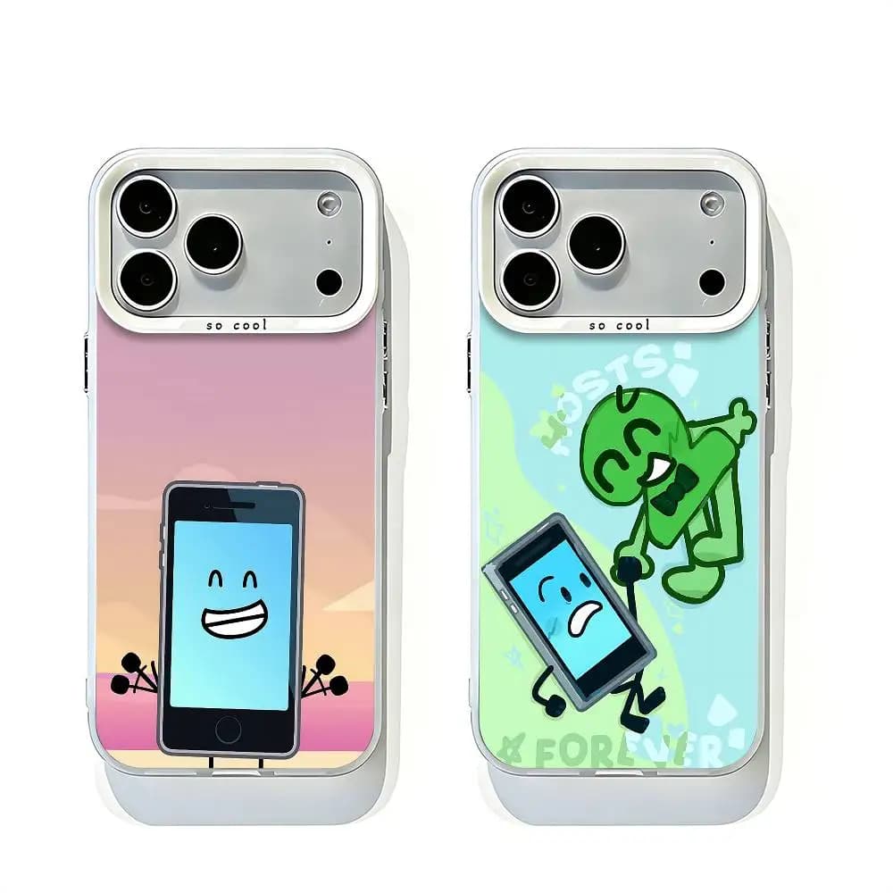 MePhone4 White Matte Large Lens Frame Cover For iPhone 12 11 14 13 17 16 15 Pro Max Plus Air XR