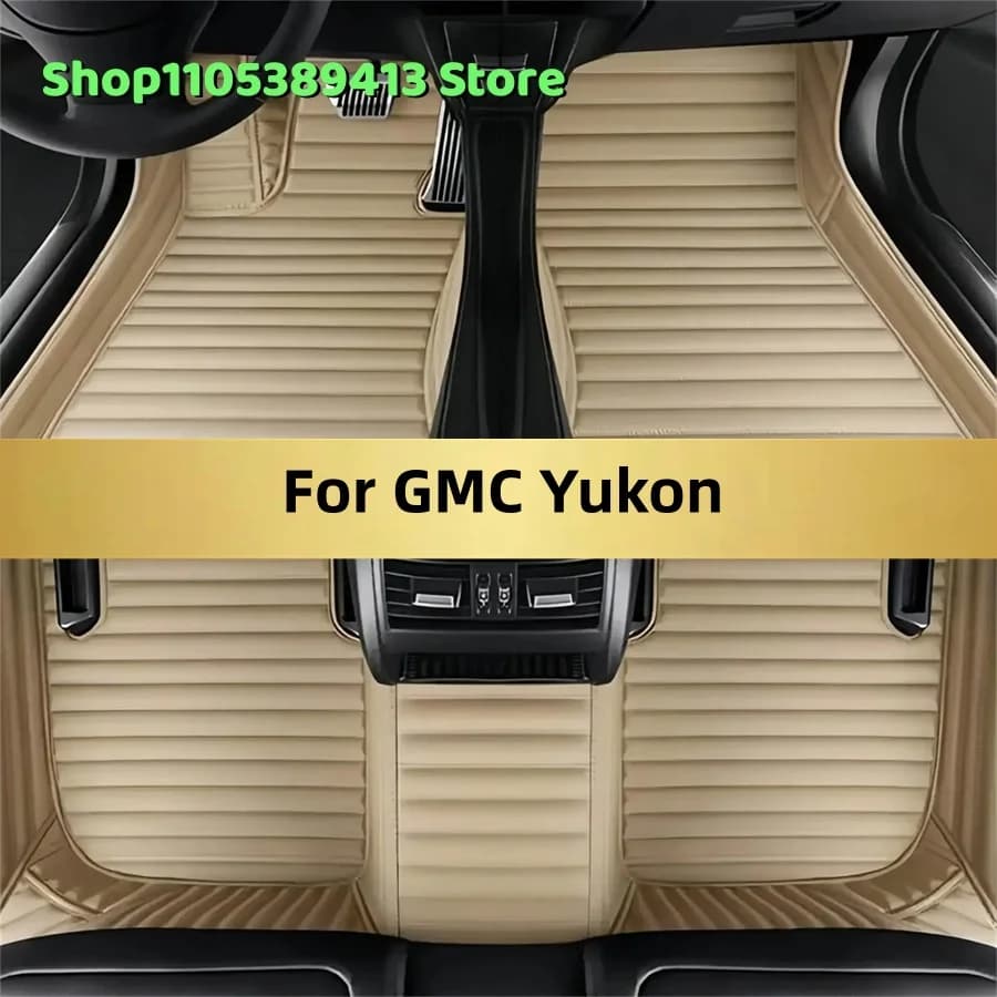 Tappetini in Pelle Personalizzati per Auto GMC Yukon 2020-2028, Accessori per Tappetini Auto