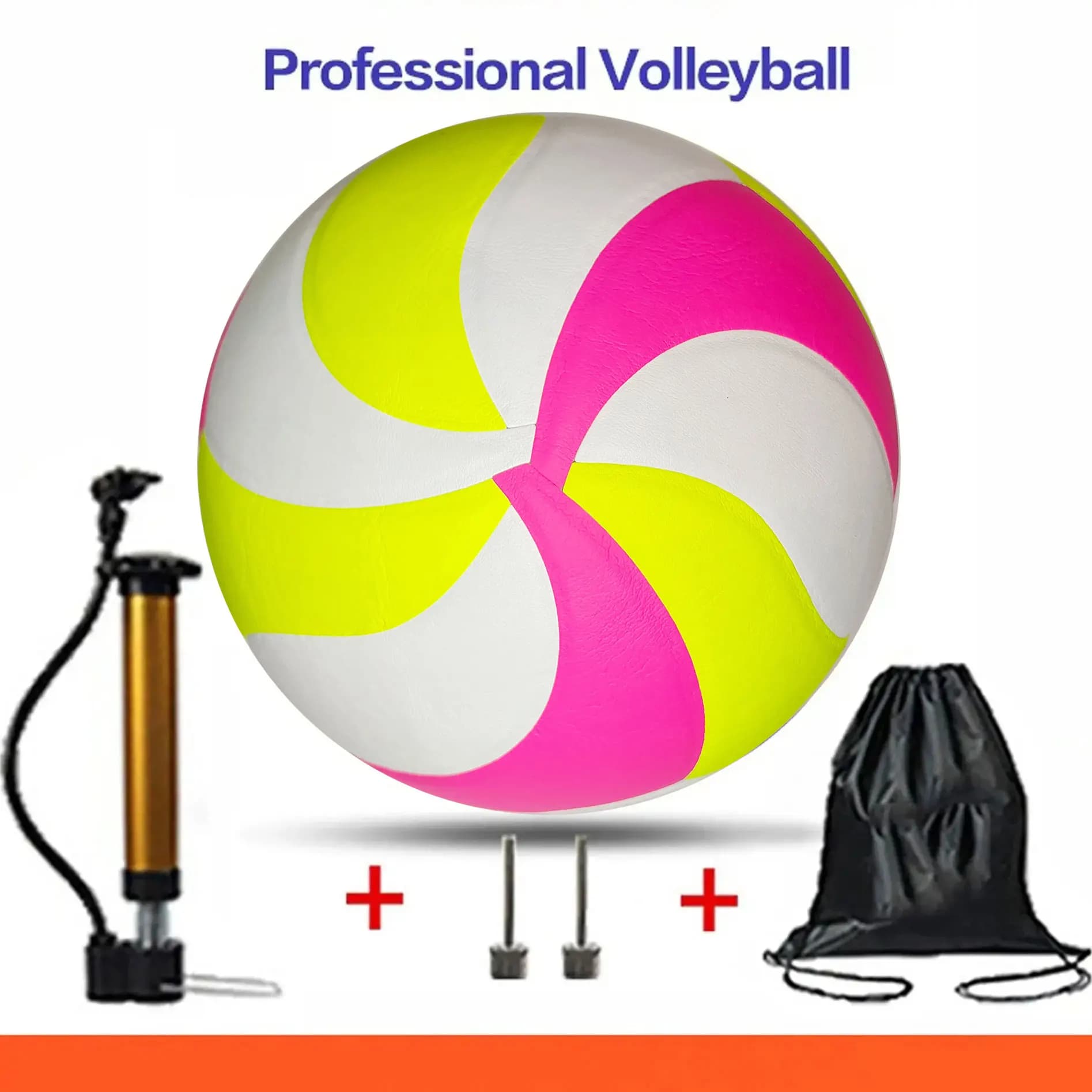 New color volleyball model, professional game volleyball for training competitions, optional pump + needle + net bag