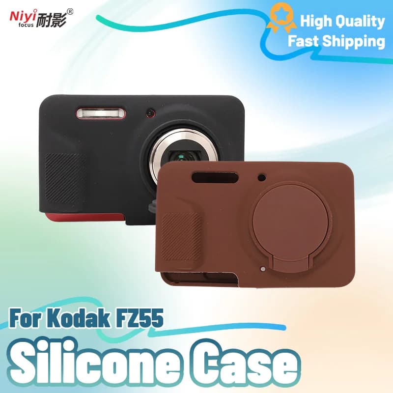 Custodia in silicone per fotocamera per Kodak PIXPRO FZ55 Custodia protettiva morbida Borsa Base di protezione Custodia Copriobiettivo impermeabile antipolvere