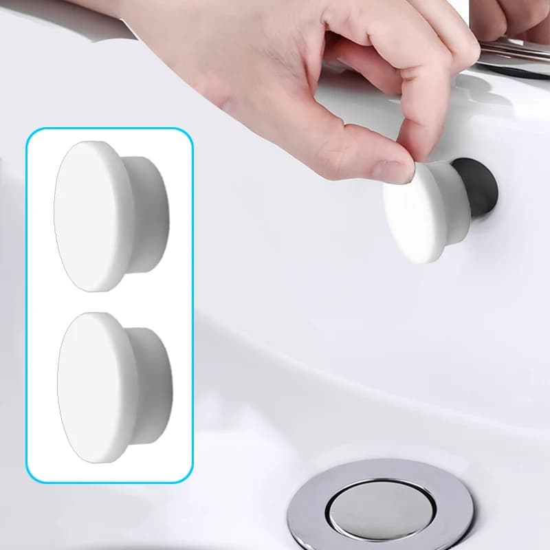 2/4/8PC Bathroom Rubber Wash Basin Overflow Ring Kitchen Sink Washbasin Drain Seal Stopper Bathtub Drain Cap Plug Accessories