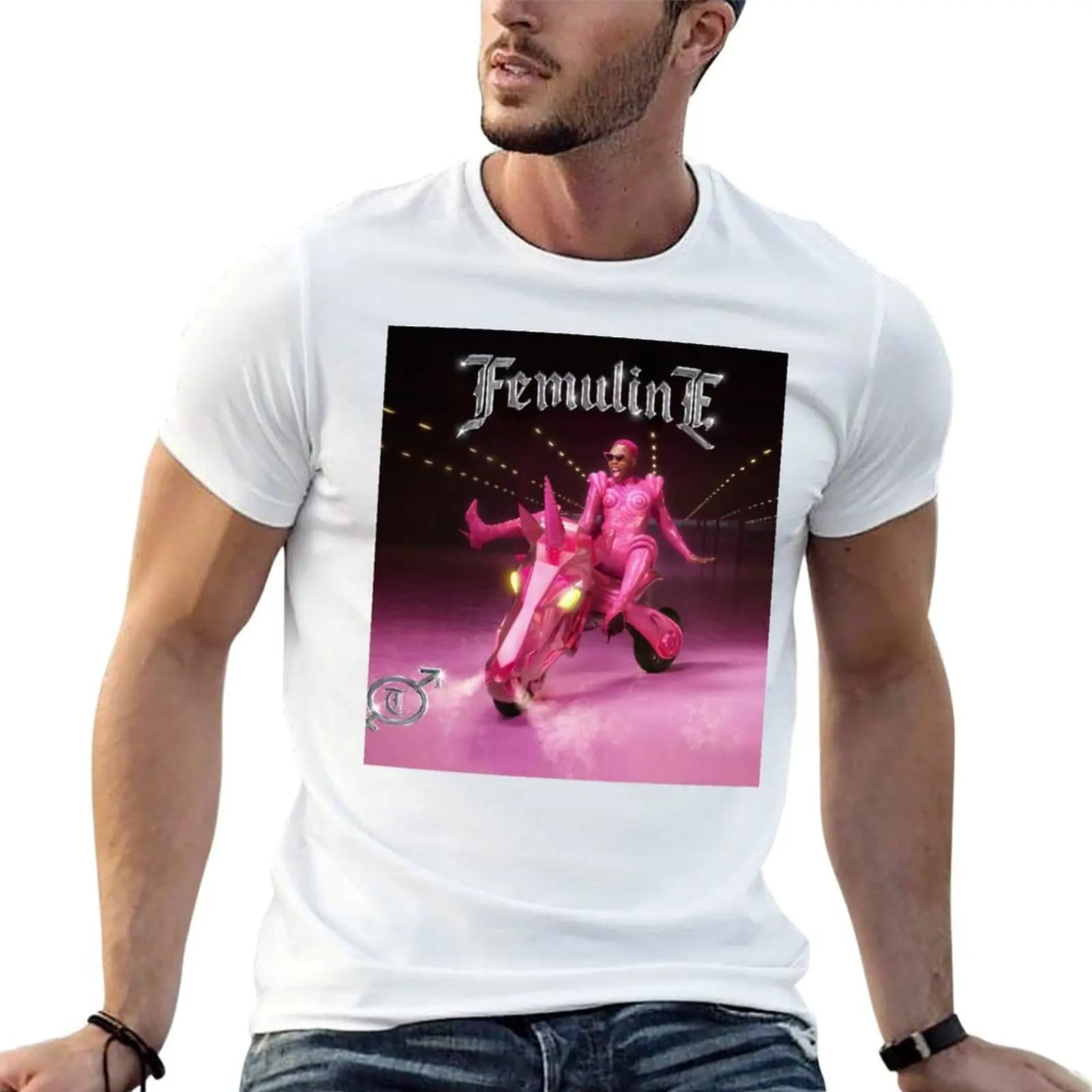 T-shirt da uomo in cotone 100% con stampa Pony of Toddrick Room Femuline - T-shirt firmata da uomo