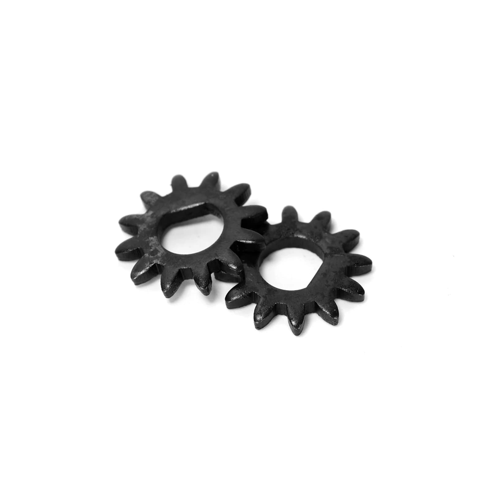 Ruimou 2 Pezzi Ingranaggi di Ricambio in Acciaio Nero 21mm x 9mm (ODxID) 12 Denti per Macchina Manuale per Pasta/Macchina per Noodle Italiana