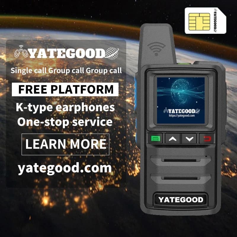 YATEGOOD G380 GPS 5000KM radioamatori walkie talkie a lungo raggio ptt globale 4G poc radio100 km
