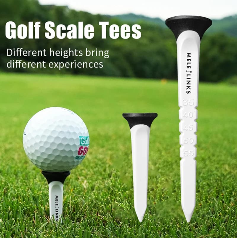 T-shirt da golf in plastica resistente da 12 pezzi/scatola progettate per migliorare la distanza del colpo di golf e testate per ridurre la rotazione della palla