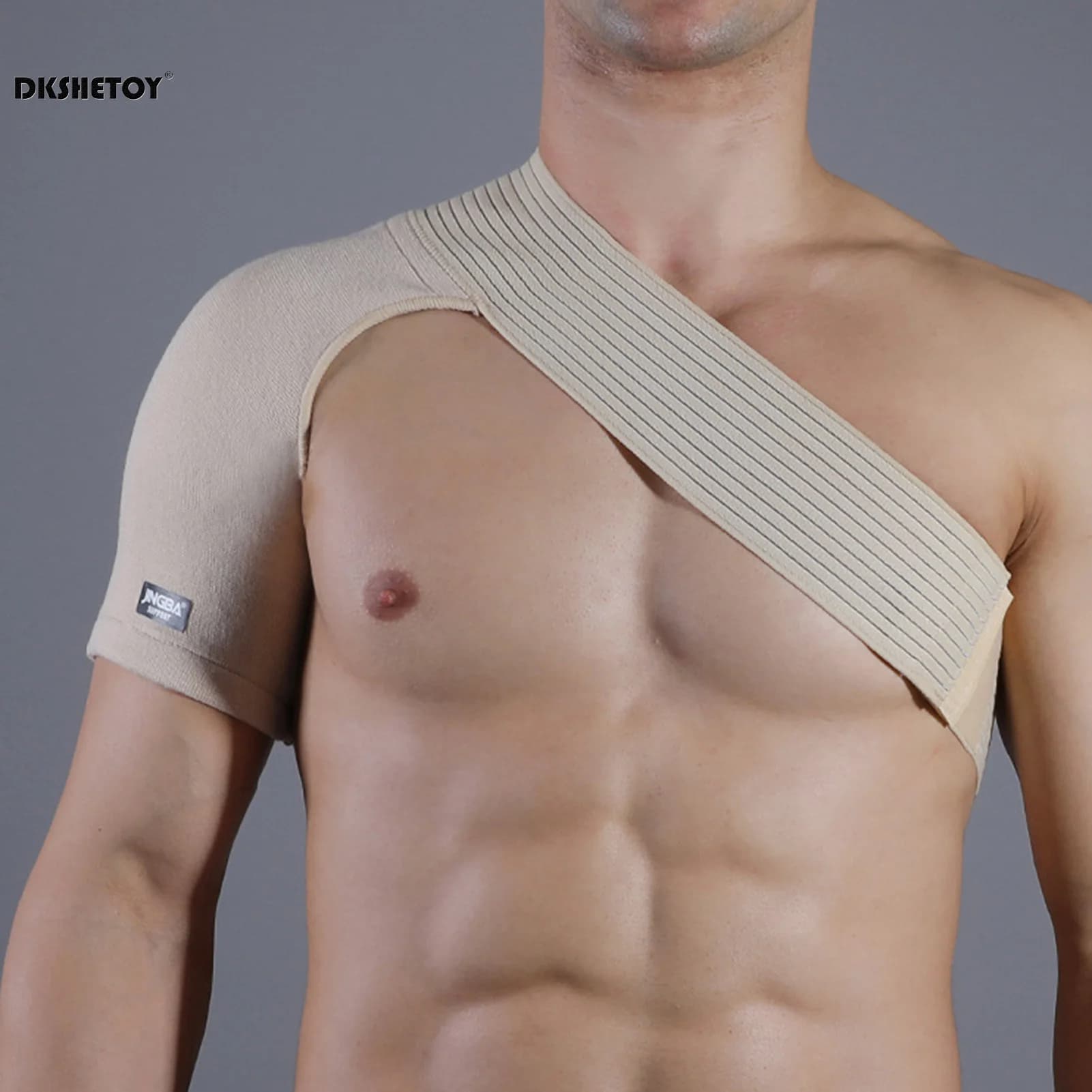 Tracolla regolabile Tutore di supporto per polsino del rotatore strappato Cintura protettiva per spalla sportiva Supporto in neoprene Fasciatura posteriore