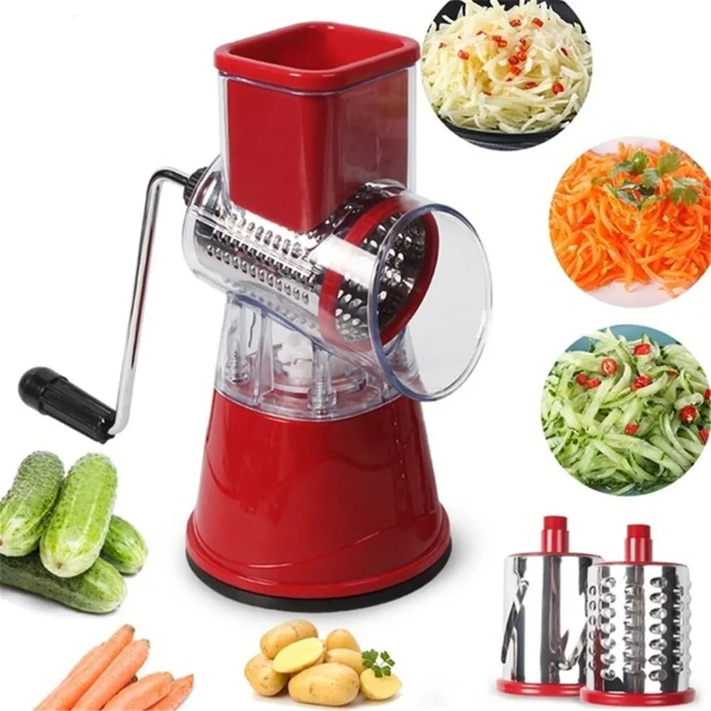 New Fruit & Vegetable Tools Vegetable Chopper Shredders Blender Cheese Grinder Multifunctional Rotary Food Cutter Kitchen