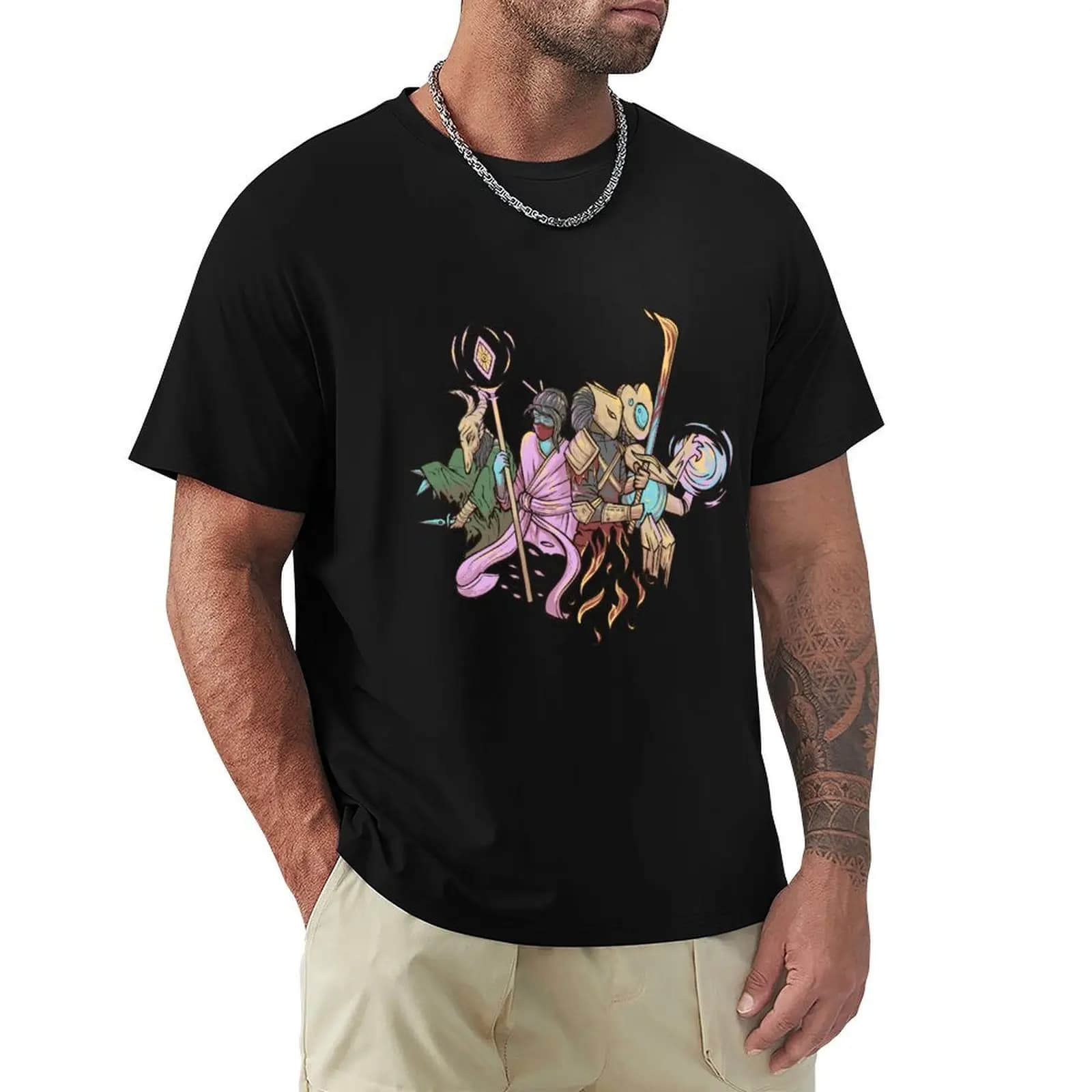 Climbing Spires 2 T-Shirt Fashion Pattern Printed Tee Shirt