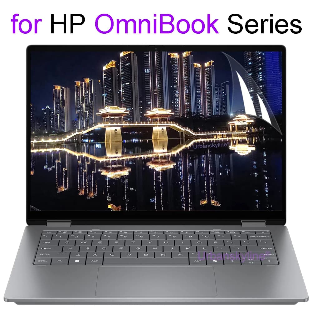 Pellicola Protettiva per Schermo HP Omnibook 7 5 3 X UltraAI 13 14 15 16 17 he fh fd fp az fb bf dc ha ar ag Flip HD Opaca Satinata