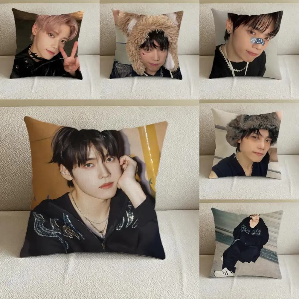Idol Kimura Masaya Cushion Cover Natural Linen Pillowcase Set, All-in-One Decor for Sofa, Bedroom & Chair