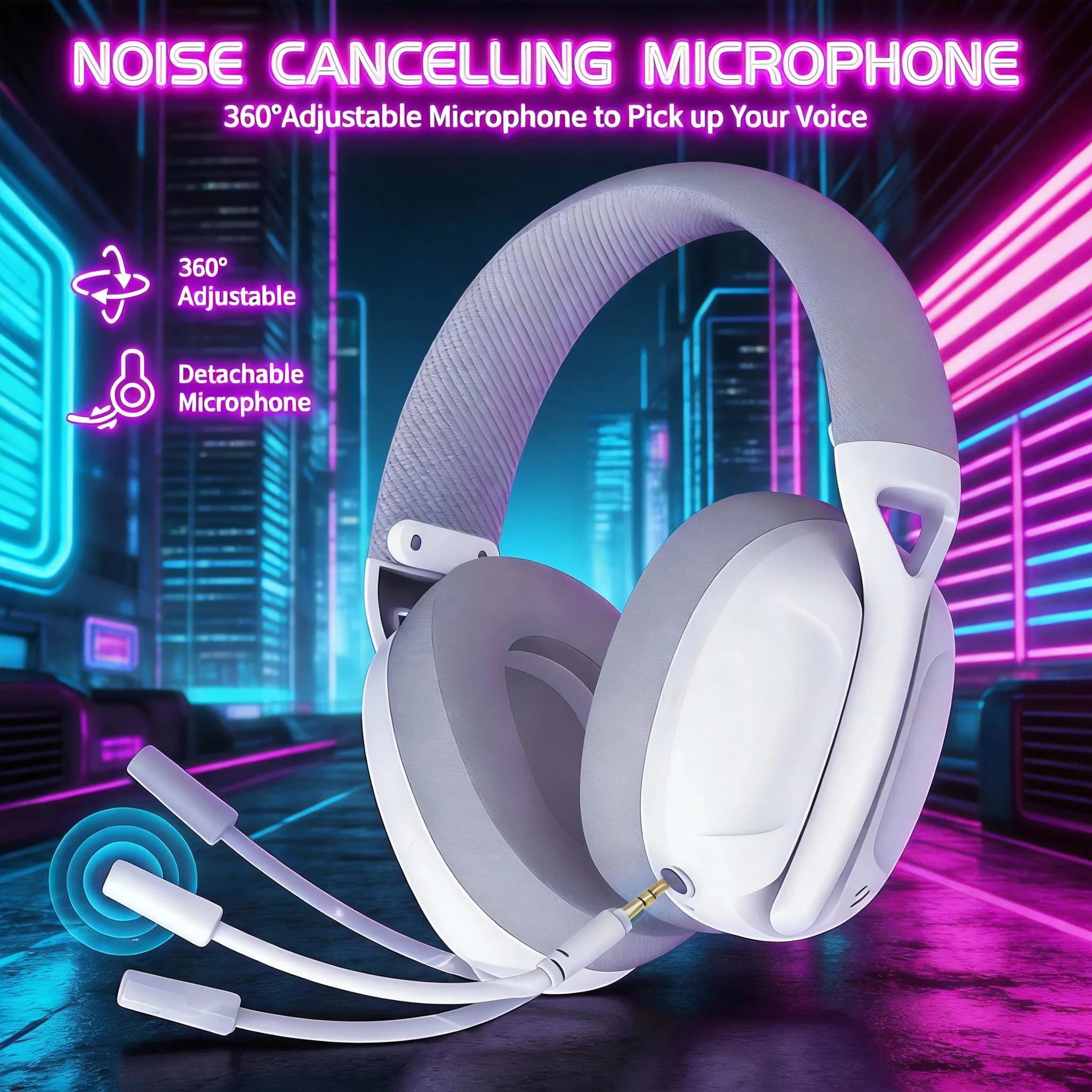 SMAILWOLF L80 Three Mode Bluetooth Wireless Gaming Headphones, Read, For Laptop and Home, With Mic