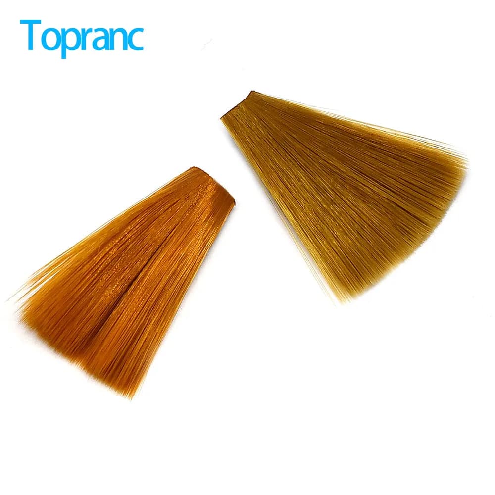 Topranc 2 pezzi fibre di nylon affusolate coda di ninfa perdigon materiale per legare mosche per esca per trota code di mosca gambe ad ala di mosca secca