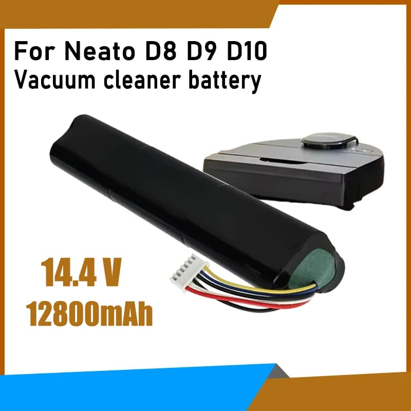 14.4V 12800mAh lithium-ion battery, battery replacement for Neato D8 D9 D10 robot vacuum cleaner