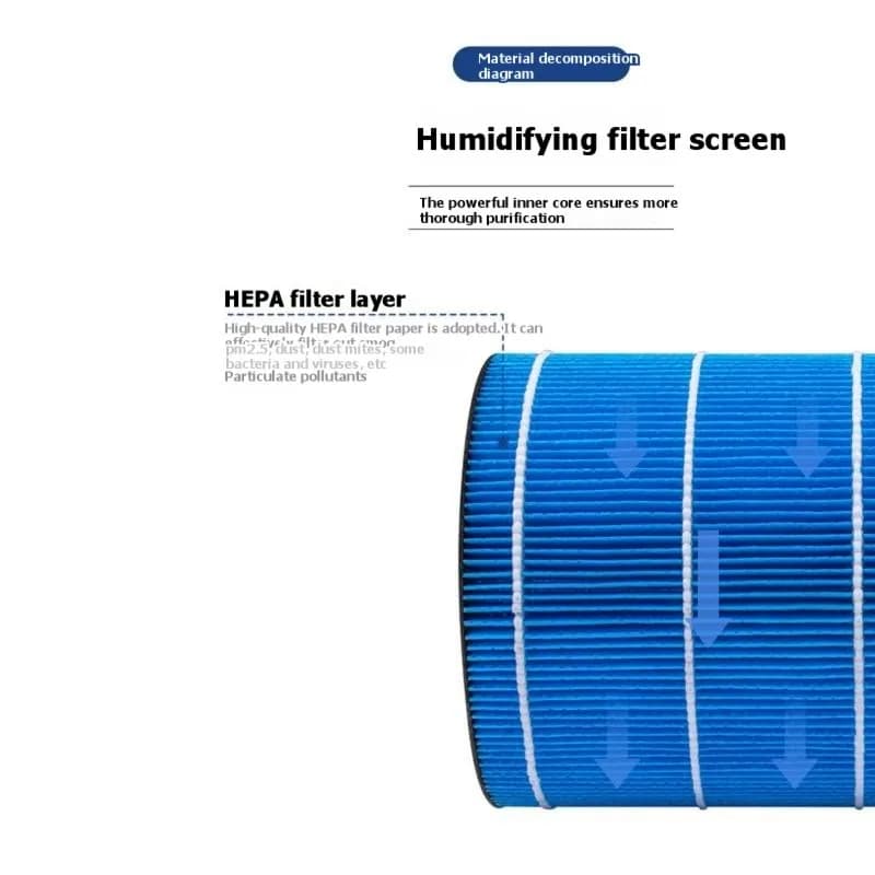 BAAO-Per DAEWOO J20 Filtro di ricambio per purificatore d'aria e umidificatore - Filtro Hepa per umidificatore d'aria