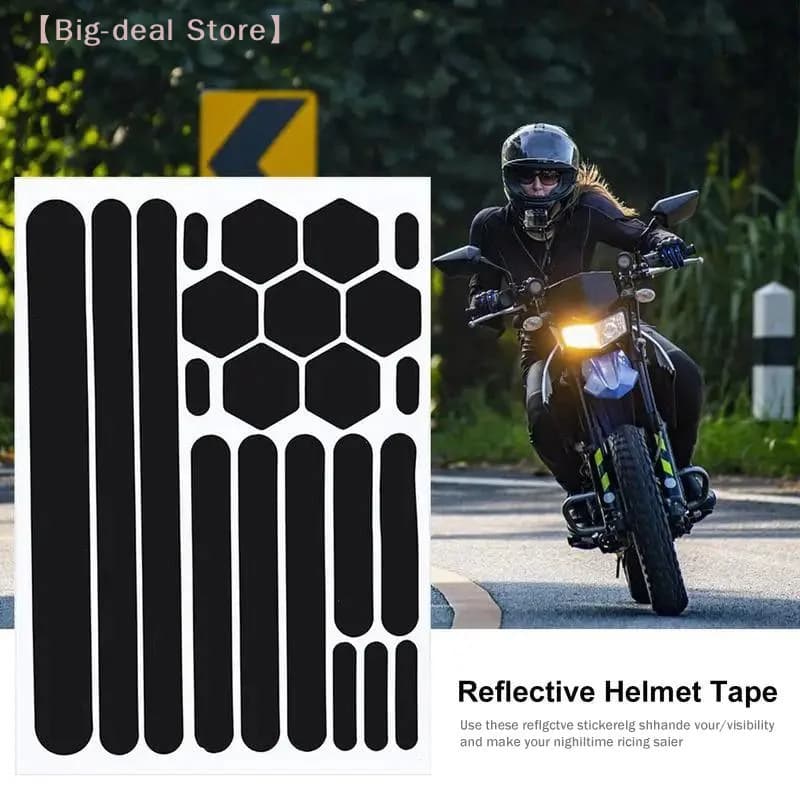 【M】Self-Adhesive Reflective Tape For Bikes - Safety Stickers And Tape For Cars Motorcycles And Helmets
