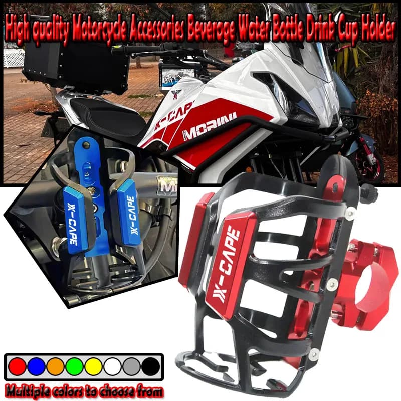 For Moto Morini X-cape xcape 650 1200 Motorcycle Beverage Water Bottle Cage Drink Cup Holder Sdand Mount Accessories