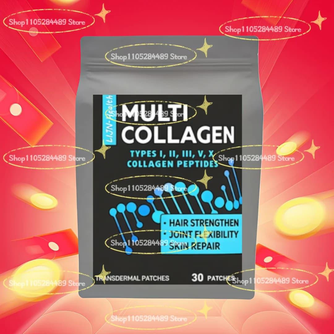 Multi Collagen Transdermal Patches Support Skin, Hair, Nail, Joint And Bone Health 30 Patches