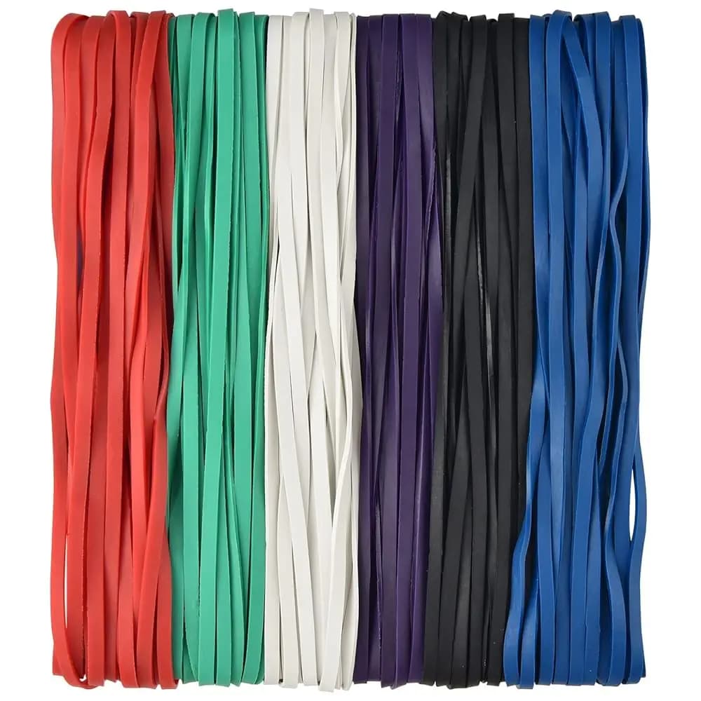 120 Pezzi di Grandi Elastici in Gomma Resistenti, Elastici Robusti per Forniture da Ufficio, Cartelle, Pattumiere