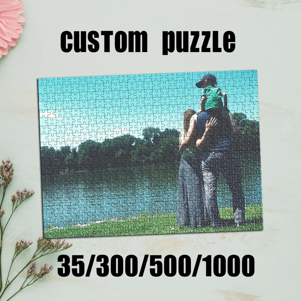 35/300/500/1000pcs Personalized Custom Photo Puzzle family photo Diy Educational Toys for Adults Decoration Collectiable Gift
