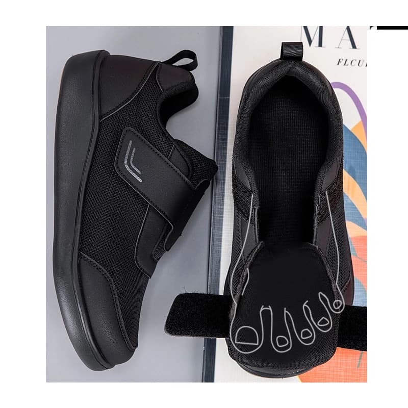 Open Shoes for Seniors, Adjustable, for Diabetes, Inflatable Feet, Larghe, Orthopaedics, for Touce Valgo, Man and Woman