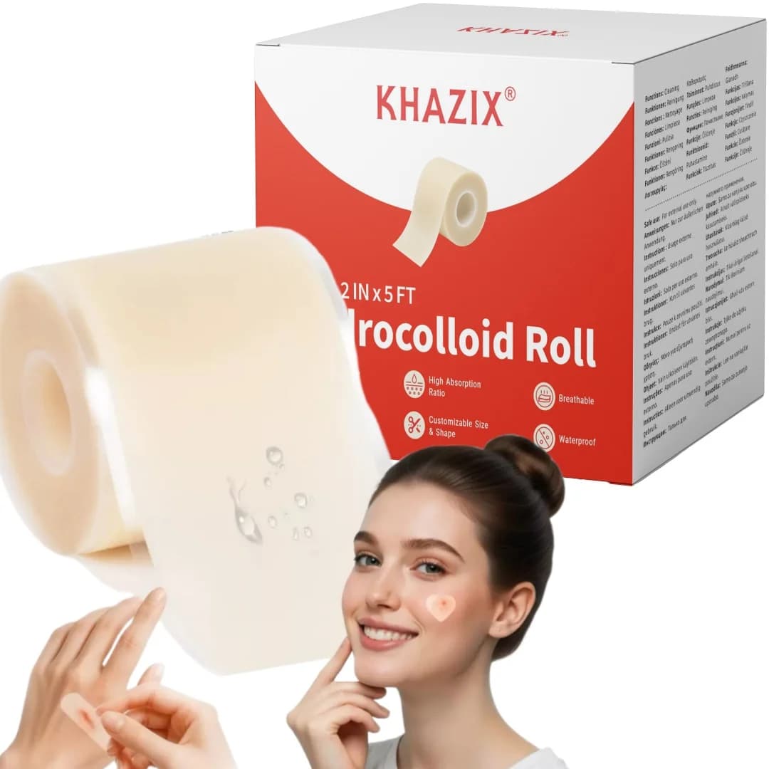 Pimple Patch Artificial Skin Wound Dressing Freely Cuttable Skin-Friendly Adhesive Keep Wound Clean 1 Roll Value Pack.