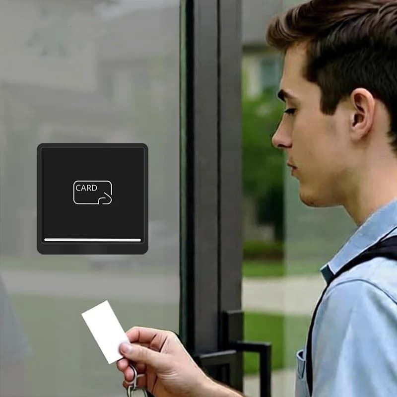 Lettore RFID a Doppia Frequenza R570EM 125kHz 13.56MHz, Lettore NFC Wiegand 26/34 con Telaio in Metallo per Controllo Accessi e Schede NTAG CPU
