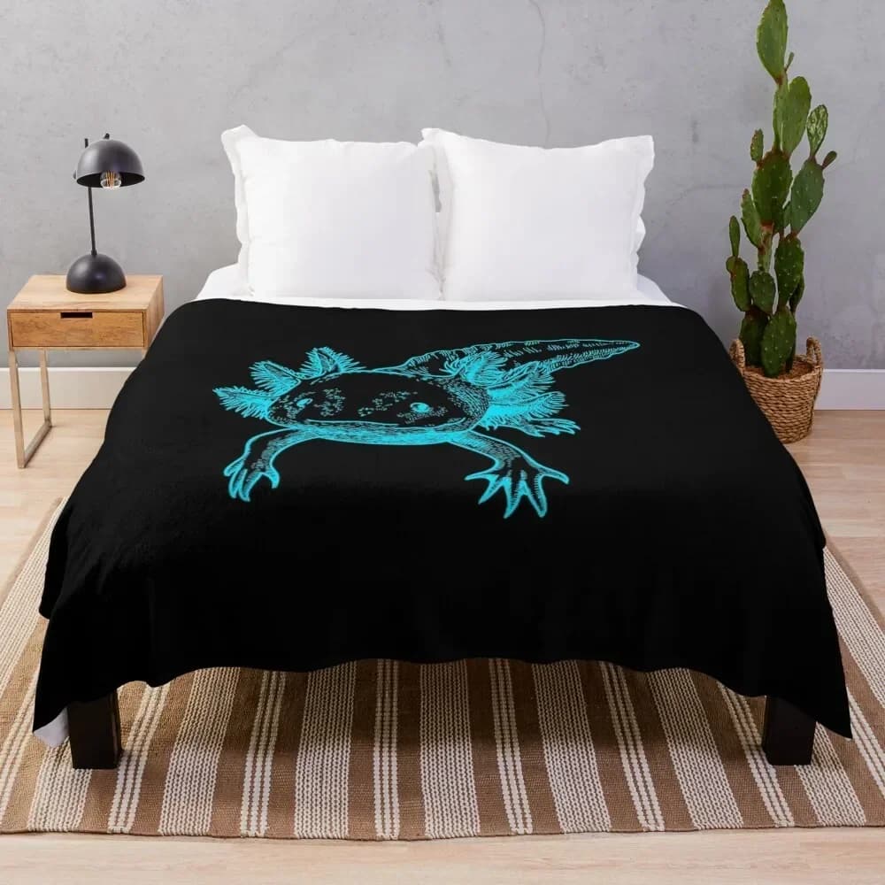 Axolotl Coperta da tiro Coperte per letto Coperta da tiro di lusso