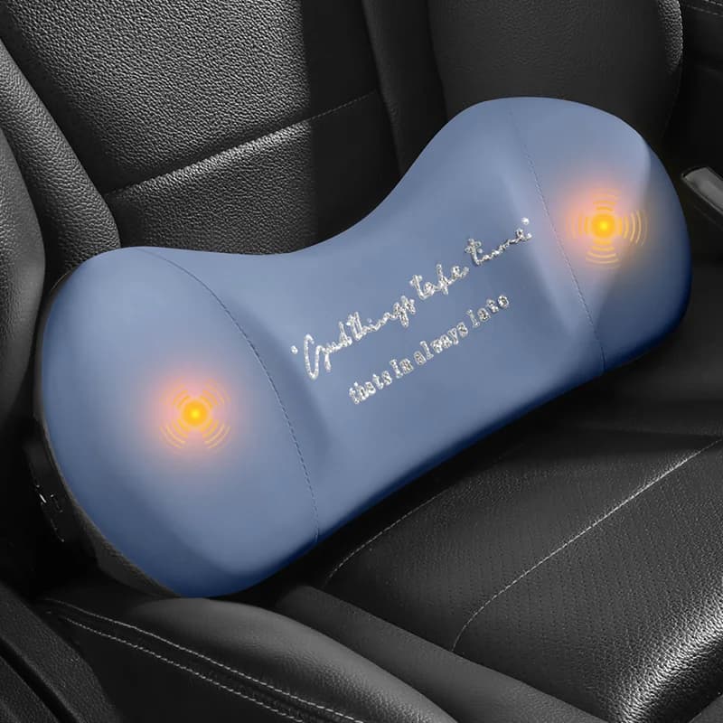 Supporto lombare per massaggio elettrico per conducenti di auto - Cuscino per schienale del sedile del conducente con cuscino lombare incorporato per la guida