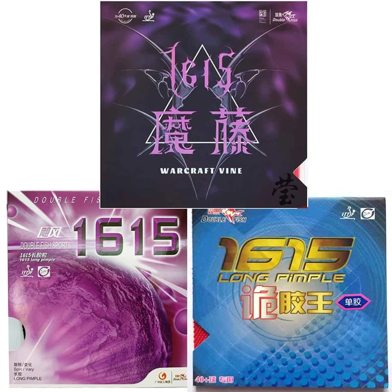 Double Fish 1615 warcraft screw ping pong long pimple defense ping pong rubber for ping pong racket