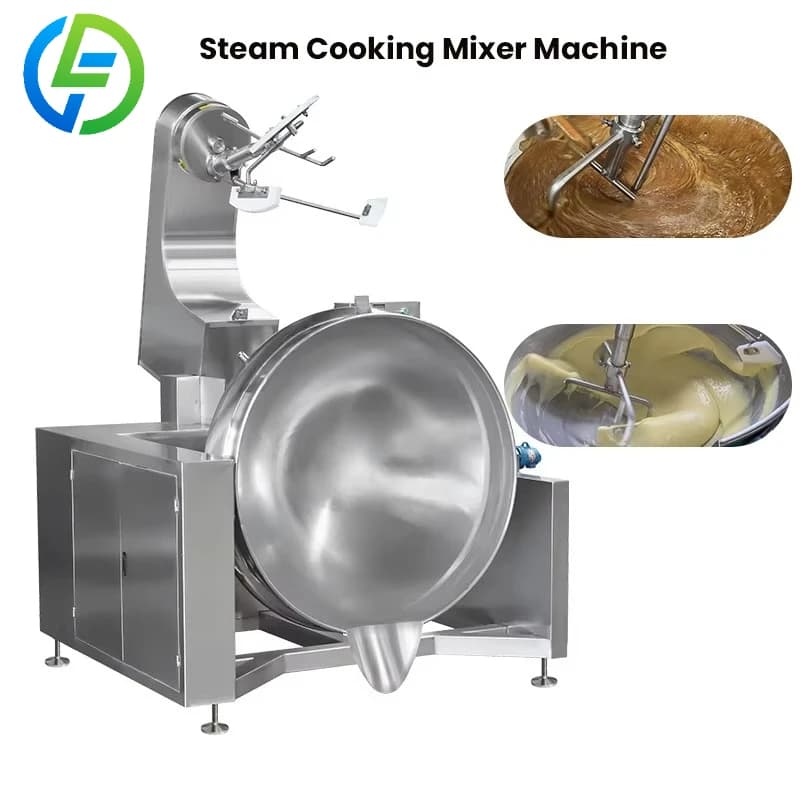 Customize Sale Industrial Kettle with Agitator Customized Stainless Steel Cooking Tank Electric/Gas/Steam Heating Cooking Mixer