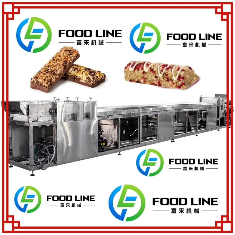 Linea di produzione di tavolette di cioccolato composte multifunzione Macchina per la produzione di barrette di avena energetiche proteiche