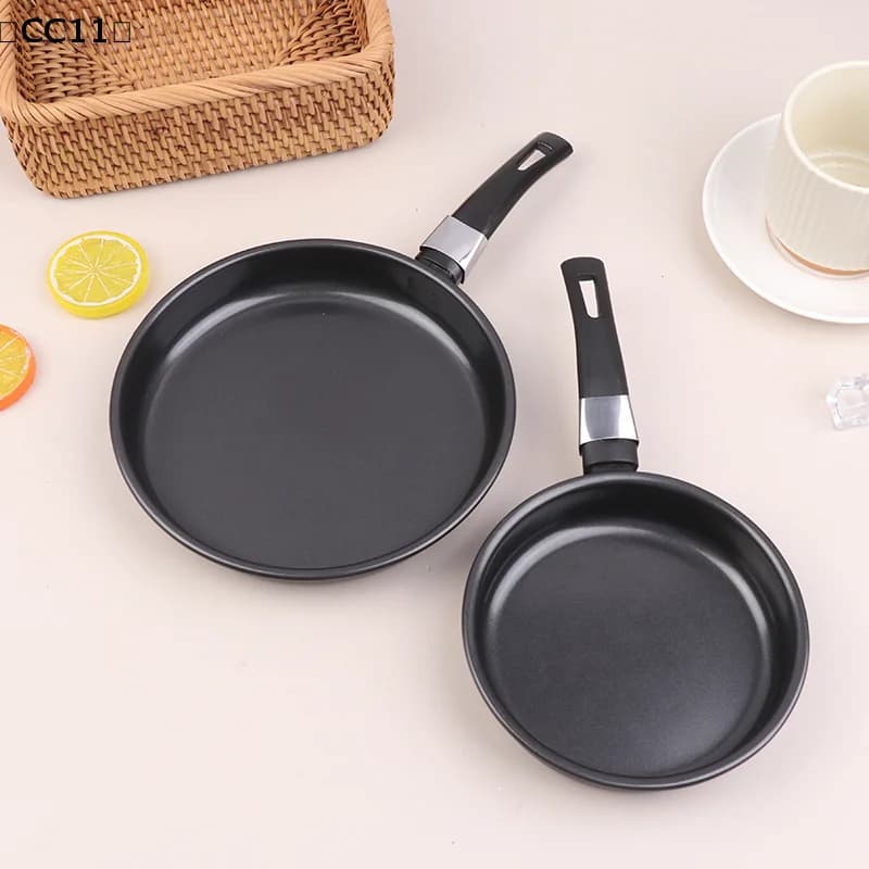Mini stainless steel non-stick pan thickened, for frying eggs, sauce pot, suitable for domestic use on gas, kitchen utensil tensile 11 processes