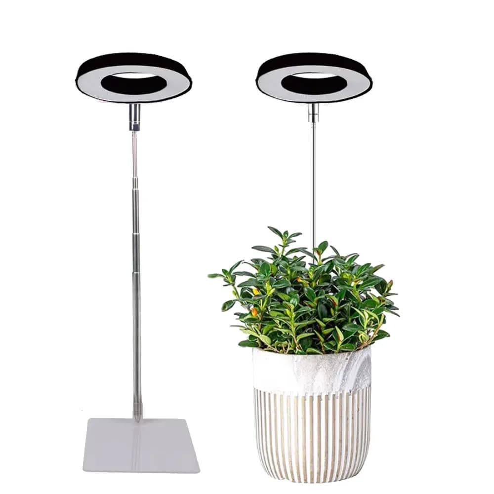 Lampada solare per la crescita a LED per interni a spettro completo, attenuazione della temporizzazione USB, piante succulente, lampada a luce di riempimento telescopica per fioriera