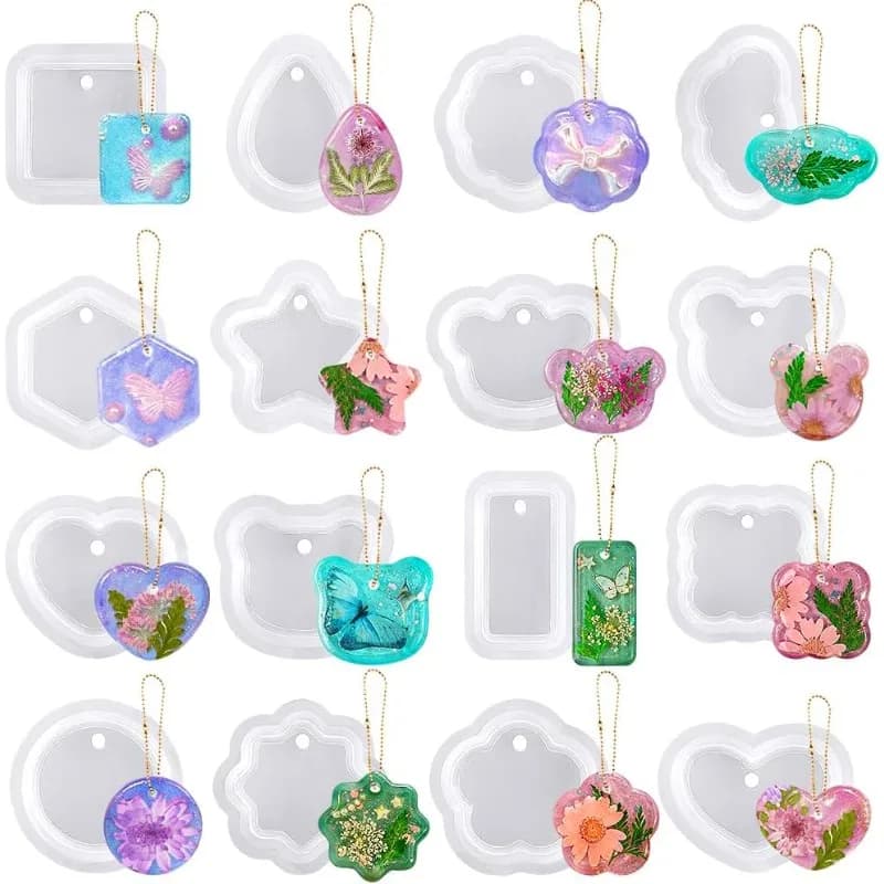 Non Stick Silicone Resin Mold High Quality Durable for Crystal Epoxy Pendant Single Drop Shaped Jewelry Casting
